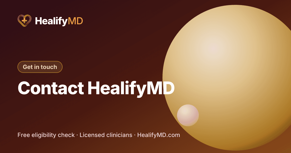 Contact HealifyMD, HealifyMD Get in touch
