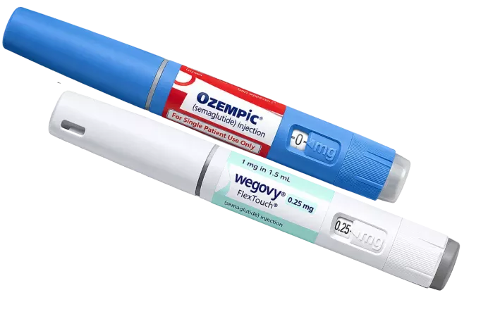Ozempic and Wegovy semaglutide pens